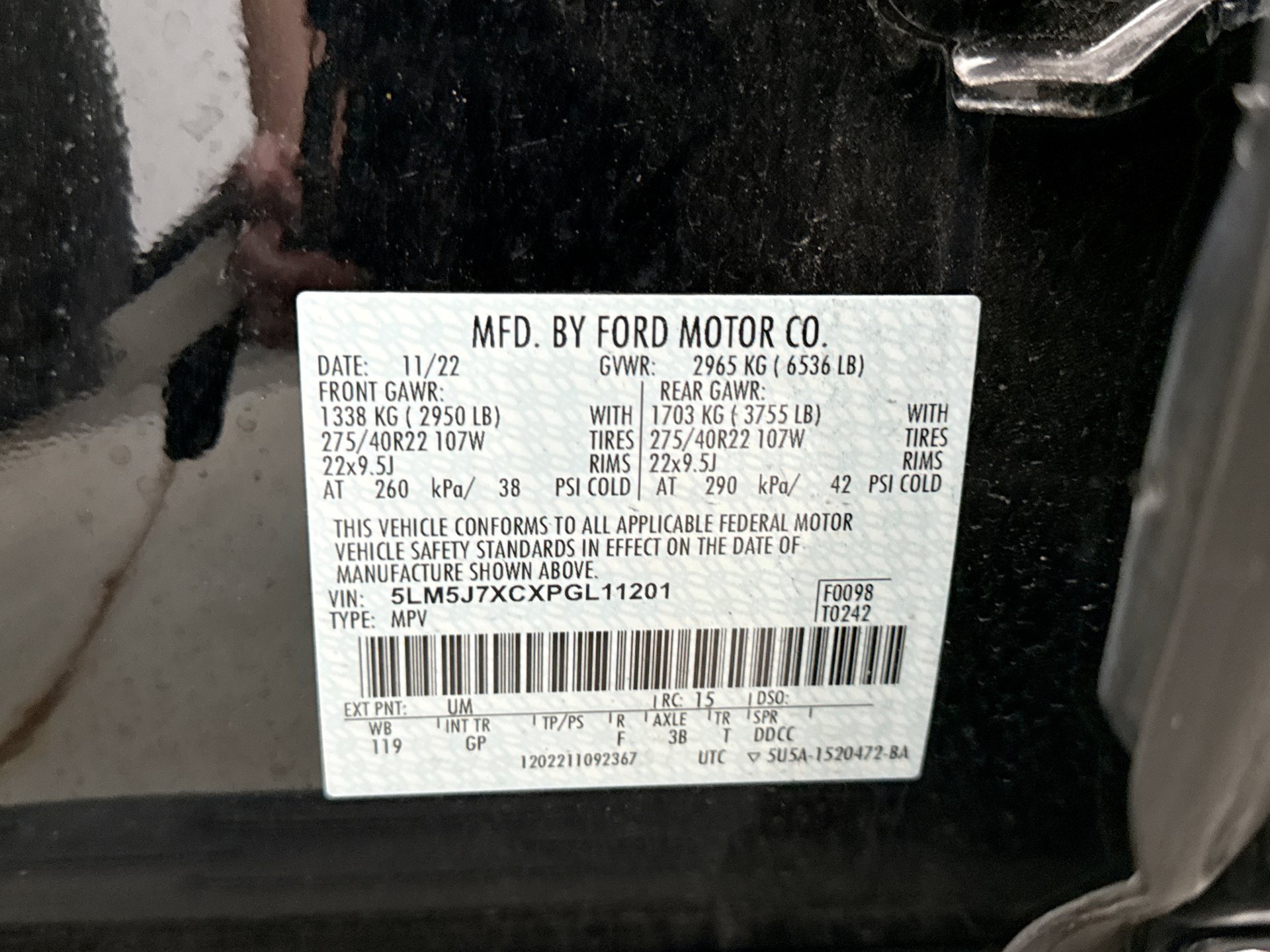 Used 2023 Lincoln Aviator Reserve w/ Equipment Group 201A AWD/4WD image 12