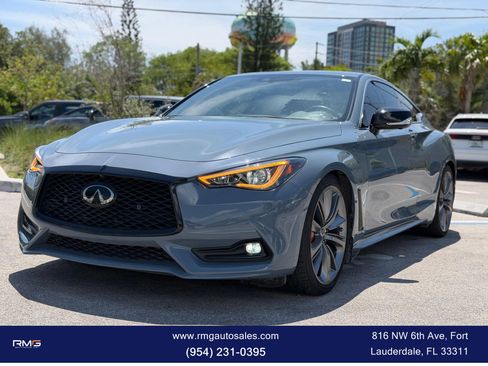 Used 2021 INFINITI Q60 Red Sport 400 w/ Cargo Package RWD image 1