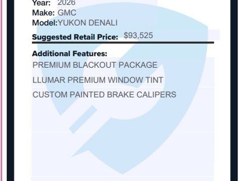 New 2026 GMC Yukon Denali w/ Sun & Power Step Package image 2