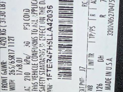 Used 2020 Ford Ranger Lariat w/ Equipment Group 501A Mid image 22