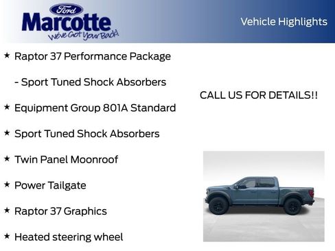 Certified 2023 Ford F150 Raptor w/ Raptor 37 Performance Package AWD/4WD image 12