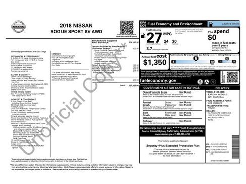 Used 2018 Nissan Rogue Sport SV w/ SV All-Weather Package image 37