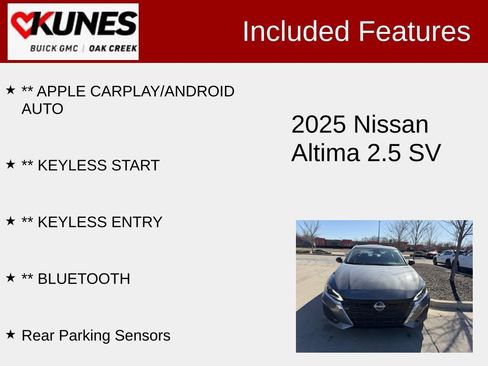 Used 2025 Nissan Altima 2.5 SV FWD image 2