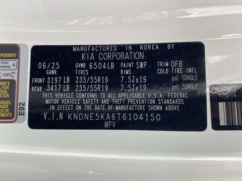 New 2026 Kia Carnival SX w/ SX Dark Edition Package image 49