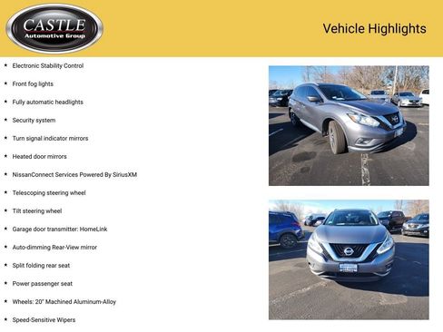 Used 2017 Nissan Murano Platinum w/ Platinum Technology Package image 7