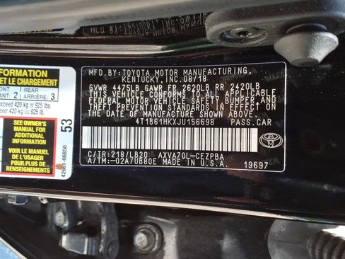 Used 2018 Toyota Camry XSE FWD image 29