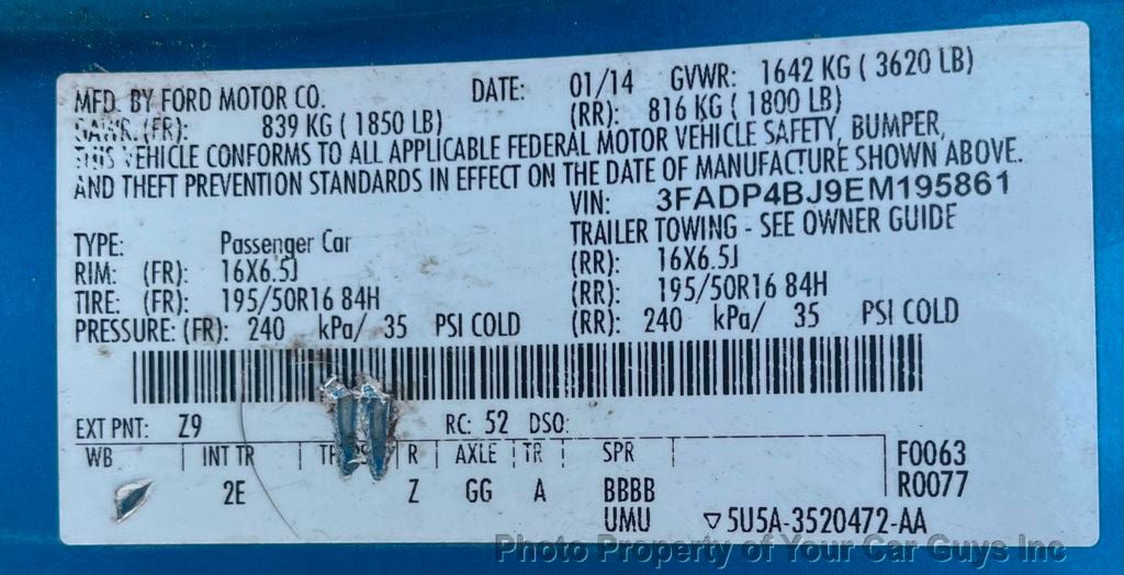Used 2014 Ford Fiesta SE w/ Equipment Group 201A FWD image 14