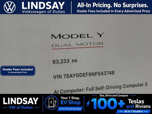 Used 2022 Tesla Model Y Performance AWD/4WD image 27