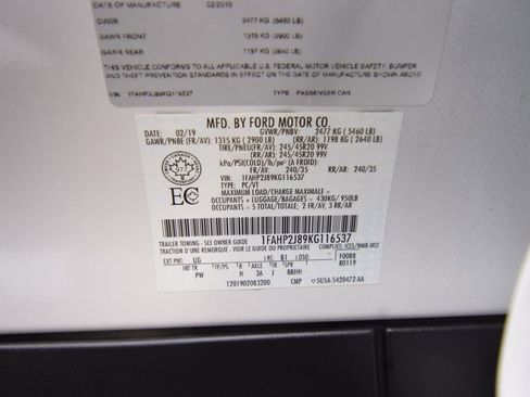 Used 2019 Ford Taurus Limited image 31