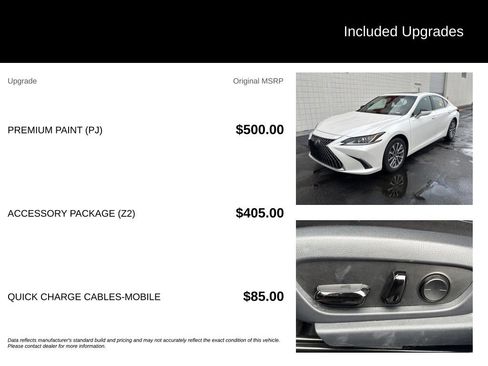 Used 2023 Lexus ES 350 w/ Accessory Package (Z2) FWD image 7