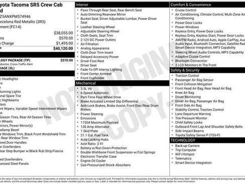 Used 2023 Toyota Tacoma SR5 w/ Technology Package image 5