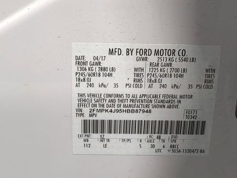 Used 2017 Ford Edge SEL w/ Equipment Group 201A image 46