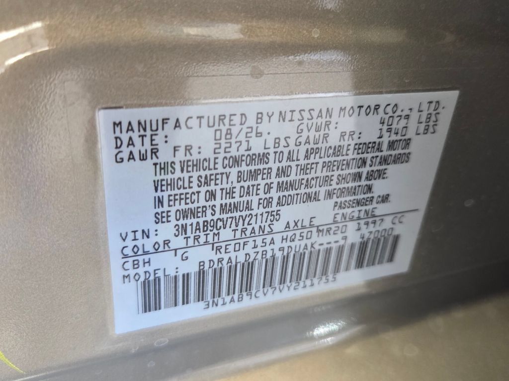 New 2027 Nissan Sentra SV w/ SV Convenience Package FWD image 4