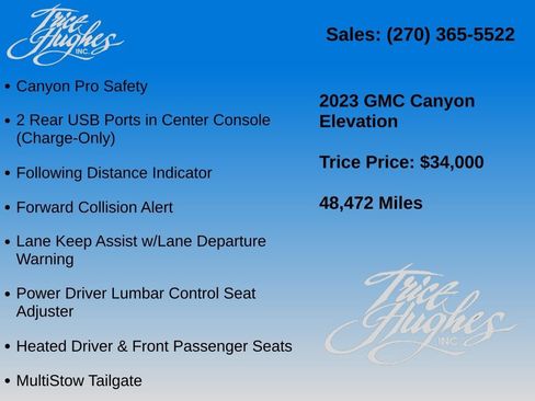 Used 2023 GMC Canyon Elevation w/ Convenience Package AWD/4WD image 32