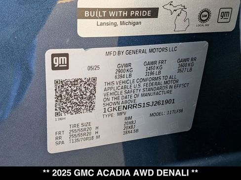 Used 2025 GMC Acadia Denali w/ Super Cruise Package AWD/4WD image 32