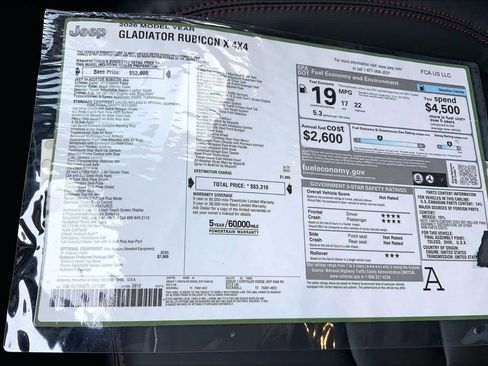 New 2026 Jeep Gladiator Rubicon AWD/4WD image 19