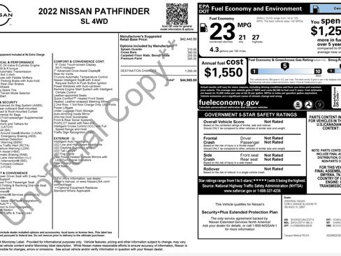 Used 2022 Nissan Pathfinder SL AWD/4WD image 2