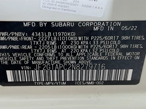 Used 2022 Subaru Crosstrek 2.0i Premium w/ Popular Package #2 AWD/4WD image 28