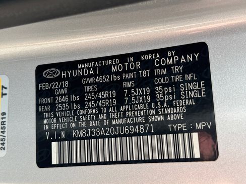 Used 2018 Hyundai Tucson Limited w/ Ultimate Package 02 image 34