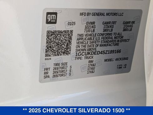 New 2025 Chevrolet Silverado 1500 LT w/ Safety Package AWD/4WD image 34