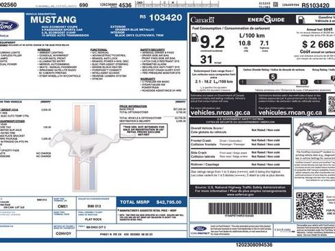 Used 2024 Ford Mustang Coupe RWD image 5