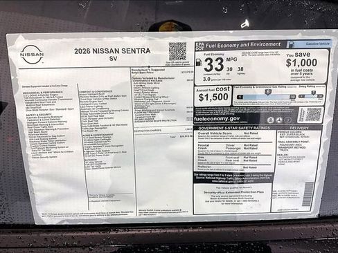 New 2026 Nissan Sentra SV FWD image 36