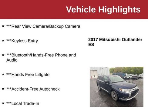 Used 2017 Mitsubishi Outlander ES AWD/4WD image 10