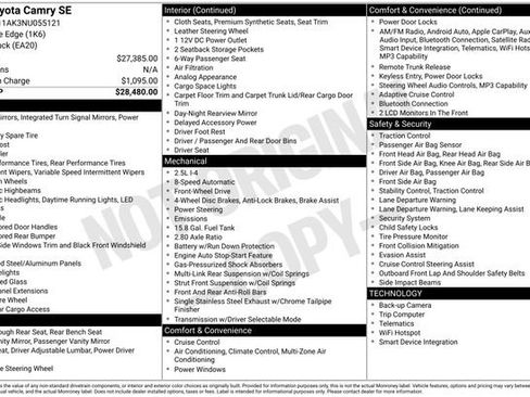 Used 2022 Toyota Camry SE image 7