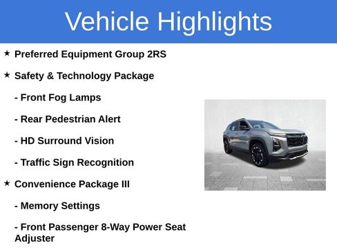Used 2025 Chevrolet Equinox RS w/ Safety and Technology Package AWD/4WD image 3