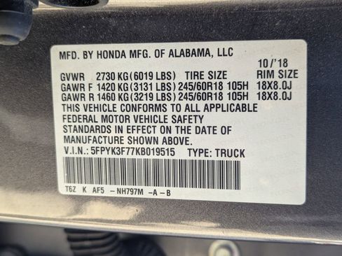 Used 2019 Honda Ridgeline RTL-E image 37