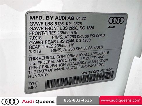Certified 2022 Audi Q3 2.0T Premium image 33