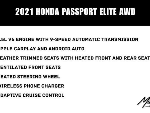 Used 2021 Honda Passport Elite image 2