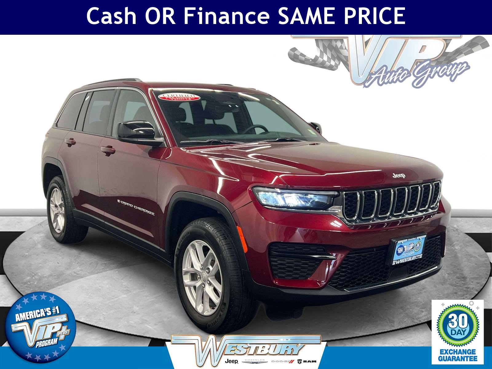 Certified 2025 Jeep Grand Cherokee Laredo X w/ Luxury Tech Group I AWD/4WD image 1