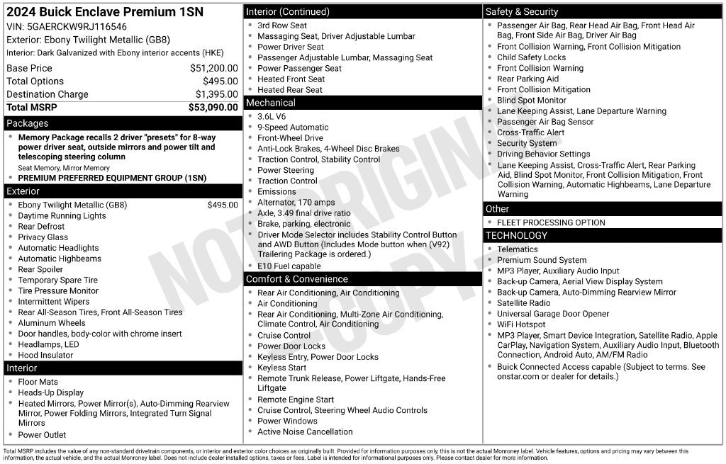 Used 2024 Buick Enclave Premium FWD image 19