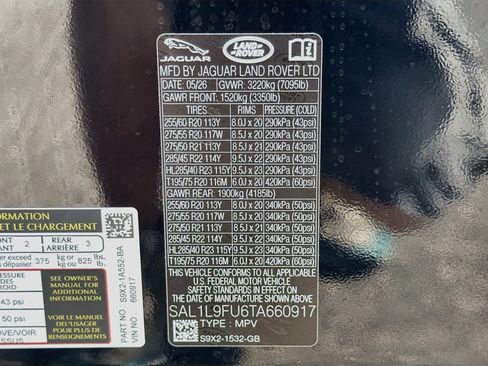 New 2026 Land Rover Range Rover Sport Dynamic SE AWD/4WD image 44