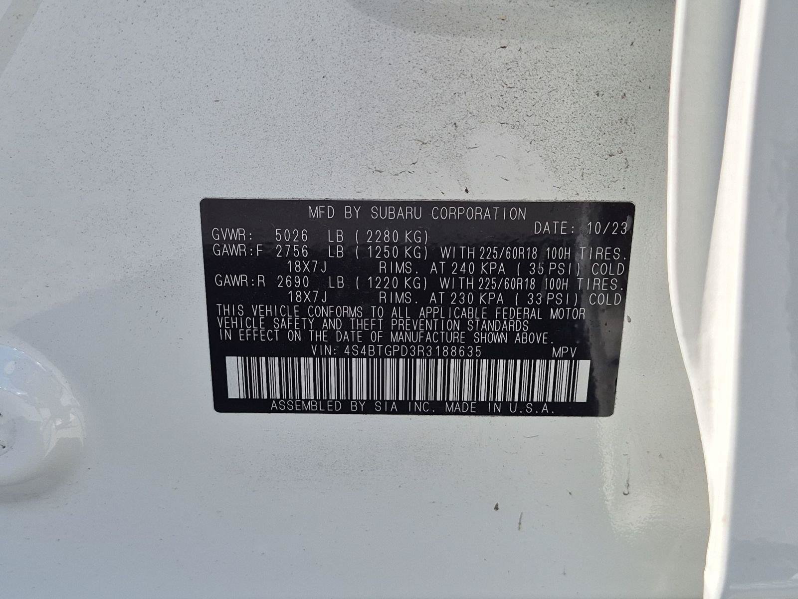 Certified 2024 Subaru Outback Touring XT AWD/4WD image 34