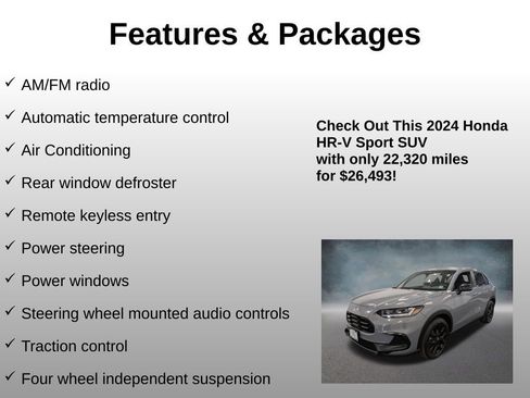 Certified 2024 Honda HR-V Sport image 8