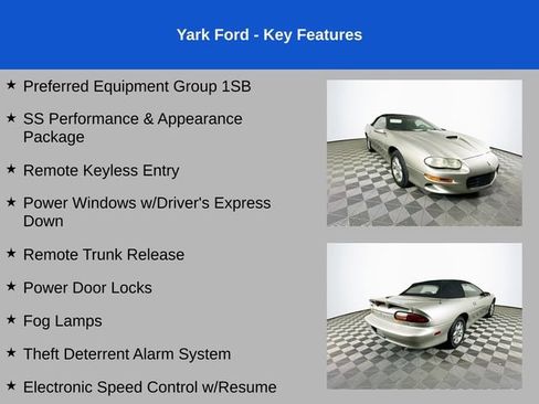 Used 2000 Chevrolet Camaro Z28 w/ SS Performance/Appearance Pkg RWD image 2