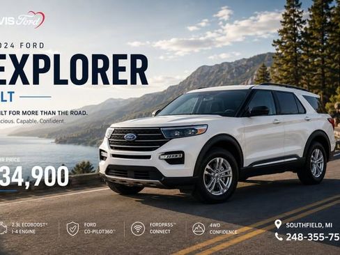 Used 2024 Ford Explorer XLT w/ Equipment Group 202A AWD/4WD image 1