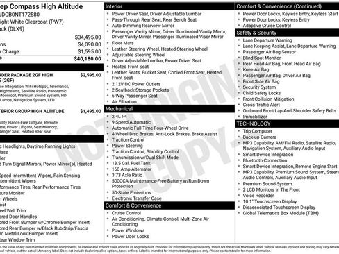 Used 2022 Jeep Compass High Altitude AWD/4WD image 4