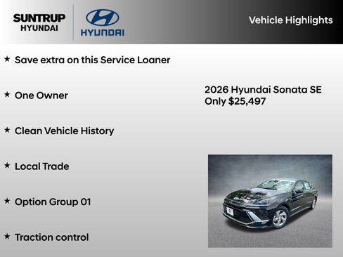 Used 2026 Hyundai Sonata SE FWD image 8