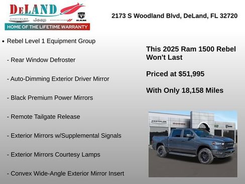 Used 2025 RAM 1500 Rebel w/ Bed Utility Group image 6