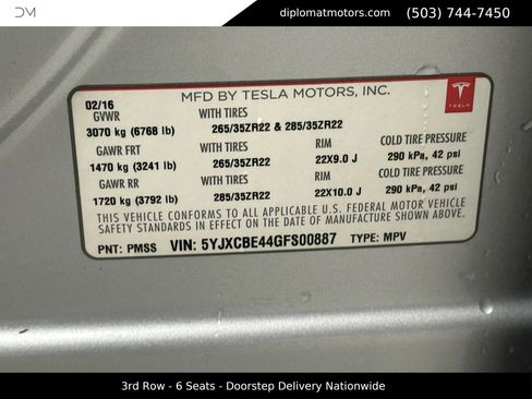 Used 2016 Tesla Model X Performance image 49