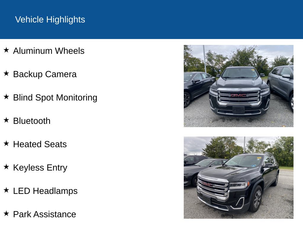 Used 2020 GMC Acadia SLE w/ Driver Convenience Package AWD/4WD image 2