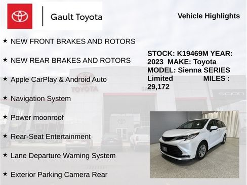Certified 2023 Toyota Sienna Limited AWD/4WD image 5