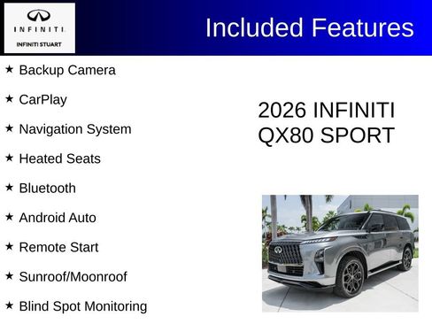 Certified 2026 INFINITI QX80 4WD w/ Sport Exterior Package image 2