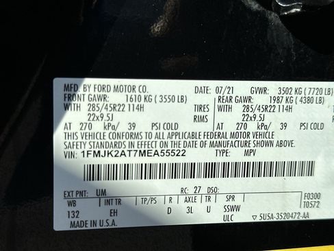 Used 2021 Ford Expedition Max Limited AWD/4WD image 38