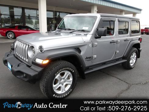 Used 2021 Jeep Wrangler Unlimited Sport w/ Cold Weather Group AWD/4WD image 1