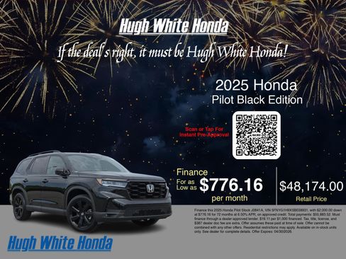 Used 2025 Honda Pilot Black Edition image 3