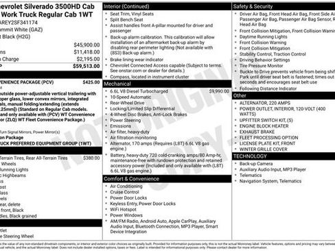 New 2025 Chevrolet Silverado 3500 W/T w/ WT Convenience Package RWD image 27
